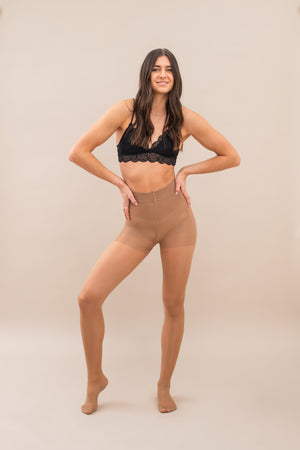 
                  
                    Sheer Contour (Light Compression 8-15mmHg) - Tan (Pre-Order)
                  
                